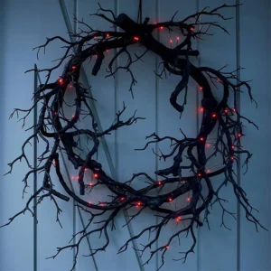 LED Haunted Wreath